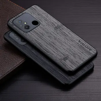 Чехол для Xiaomi Redmi 12C funda, кожаный чехол для телефона с рисунком бамбукового дерева, роскошный чехол для xiaomi redmi 12c case capa