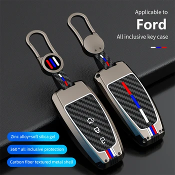 Чехол для Ключей от автомобиля Ford Fusion Mustang Explorer F150 Edge Mondeo Mk5 Focus Mk4 2019 2020 2021 Охватывает Автомобильные Принадлежности