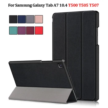 Чехол для планшета Funda для Samsung Galaxy Tab A7 10.4 2020 SM-T500 SM-T505 SM-T507 Чехол с откидной Подставкой Smart Cover для Samsung Tab A7
