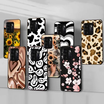 Чехол для телефона из ТПУ для Tecno Pop 7 Pro, мягкий силикон, ТПУ, милые сумки-бамперы с изображением цветов и животных, чехол