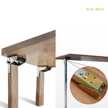 Шарнир для опоры ножек мебельного стола, складной кронштейн для опоры ножек с фиксацией на 90 °, Удлиненный самоблокирующийся шарнир для кухонного стола