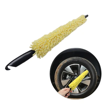 Щетка для чистки автомобиля с пластиковой ручкой Щетка для мытья колесных дисков, Щетка для мытья шин, Автоматическая щетка для чистки инструментов для детализации автомобиля