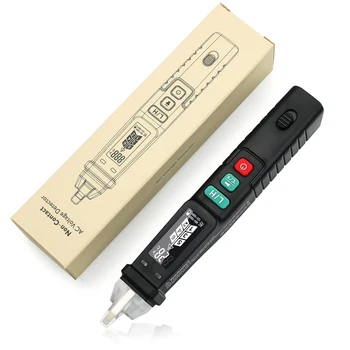 Электрическая тестирующая ручка Бесконтактный тестер напряжения с ЖК-дисплеем, двухдиапазонный детектор переменного напряжения 12 В/ 48 В-1000 В